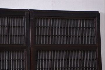 アンティーク 味わい深い　裏障子付き幅せま格子戸4枚セット(引き戸)