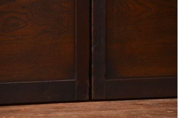 アンティーク 味わい深い　裏障子付き幅せま格子戸4枚セット(引き戸)