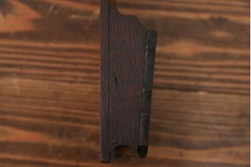 アンティーク雑貨　アンティーク 珍品!古い木の彫刻入り状差し(カードケース、図書館、図書室)