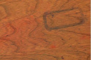 レトロ家具　昭和レトロ かわいいデザインの小さな片袖机(テーブル、デスク、在宅ワーク、在宅用)