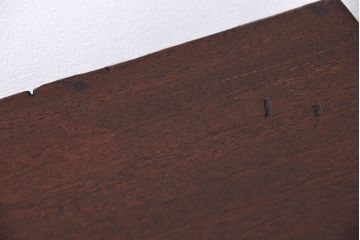レトロ家具　昭和レトロ　サイドポケット付き!小振りな作業台(テーブル・机)