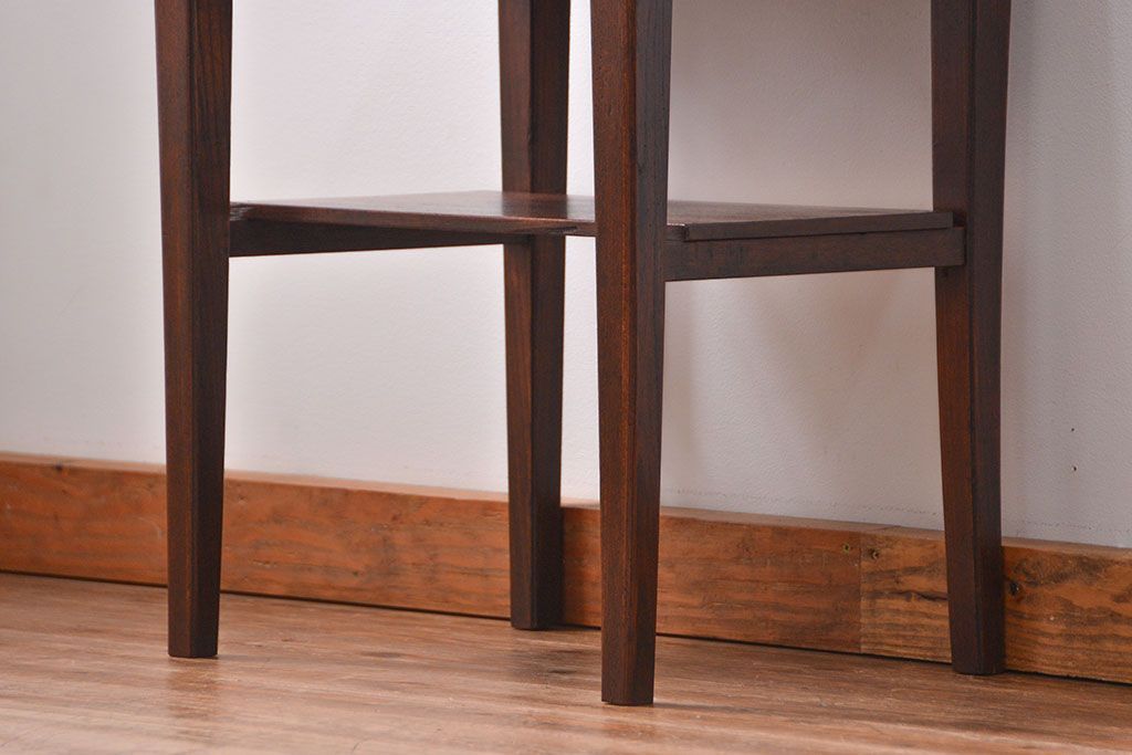 アンティーク家具　アンティーク 古い木の上質な引き出し付きサイドテーブル(机)