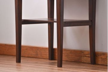 アンティーク家具　アンティーク 古い木の上質な引き出し付きサイドテーブル(机)