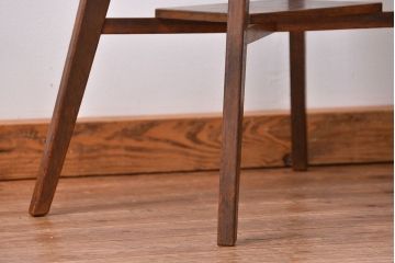 アンティーク雑貨　アンティーク 古いナラ材のレトロなサイドテーブル(センターテーブル)