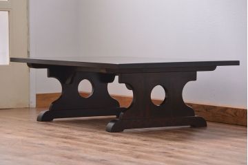 中古　北海道民芸家具　折り畳み式テーブル(机、座卓)