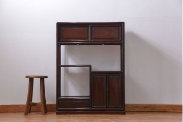 アンティーク家具　古民具・骨董 時代物!紫檀製の上品な飾り棚(茶棚)