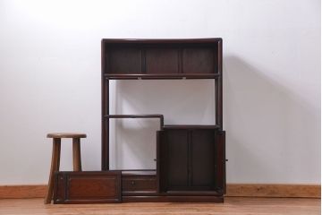 アンティーク家具　古民具・骨董 時代物!紫檀製の上品な飾り棚(茶棚)