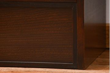 アンティーク家具　和製アンティーク　珍品　欅材を使用した古い時計屋のガラス枠付き修理用作業台(机・テーブル)