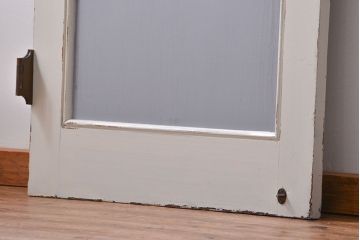 アンティークペイント　 カーテンレール付きのドア (扉)