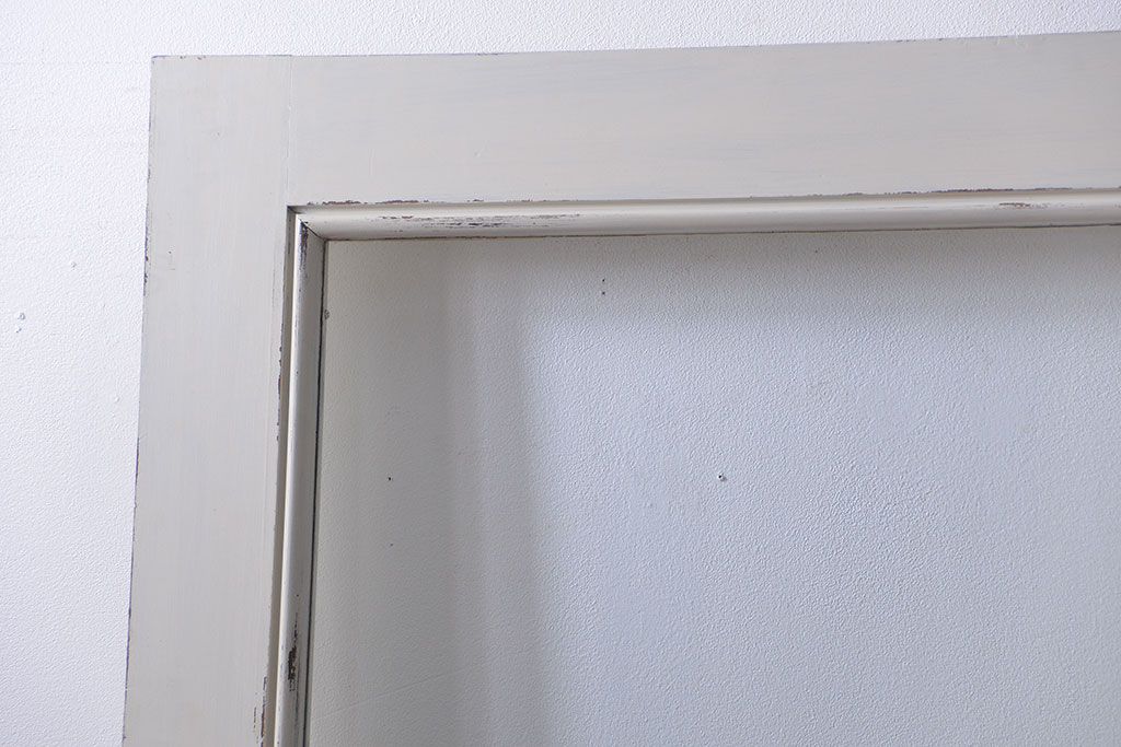 アンティークペイント　 カーテンレール付きのドア (扉)