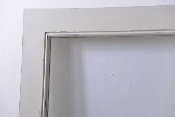 アンティークペイント　 カーテンレール付きのドア (扉)
