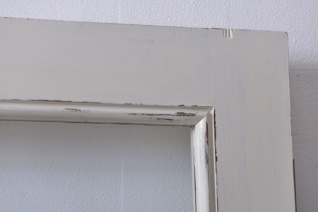 アンティークペイント　 カーテンレール付きのドア (扉)