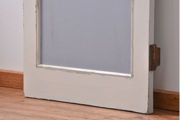 アンティークペイント　 カーテンレール付きのドア (扉)