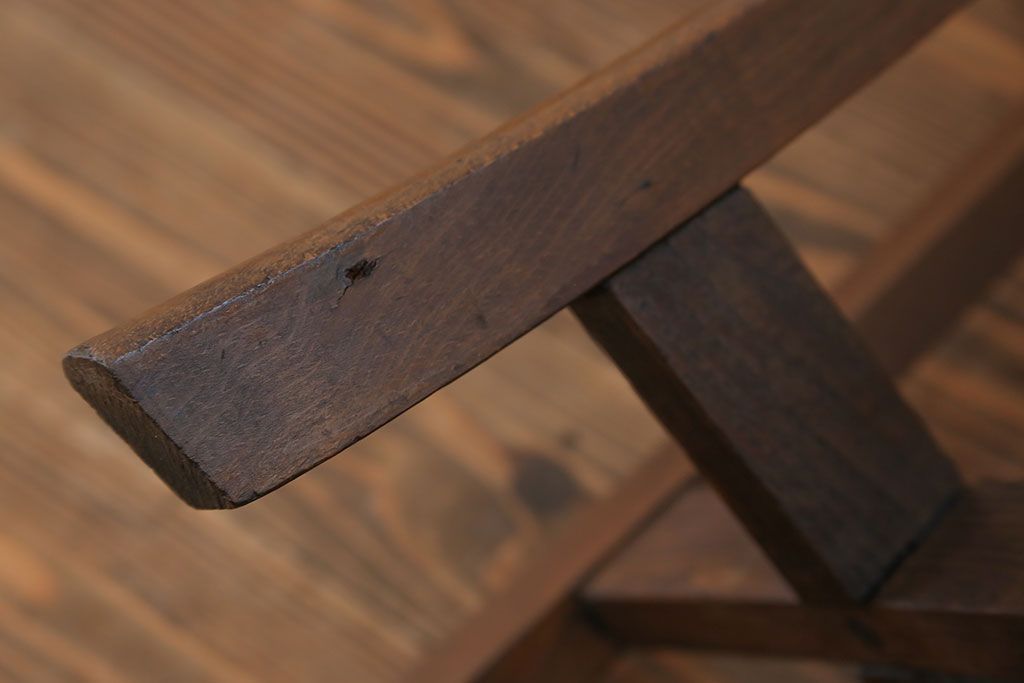 アンティーク家具　アンティーク かわいい丸スツール(椅子、イス)