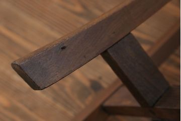 アンティーク家具　アンティーク かわいい丸スツール(椅子、イス)