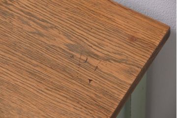 アンティーク家具　アンティークペイント　四杯引き出しサイドテーブル(袖机)