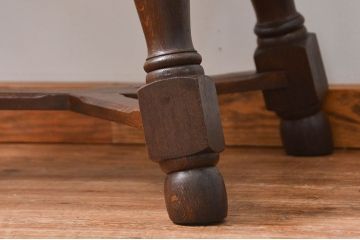 アンティーク家具　フランスアンティーク 寄木細工天板!ドローリーフテーブル(エクステンションテーブル)