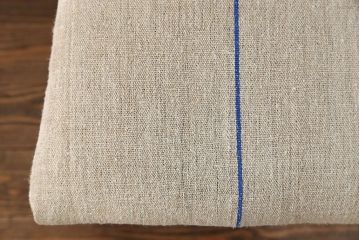 レトロ家具　昭和レトロ アンティークリネン座面のチェア(2)(椅子、イス)