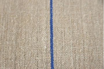 レトロ家具　昭和レトロ アンティークリネン座面のチェア(2)(椅子、イス)