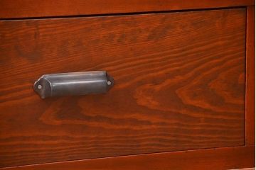 アンティーク家具　アンティーク 三面ガラスの美しい二段重ね収納棚(ガラスケース、ショーケース、飾り棚)