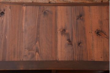 アンティーク家具　アンティーク 三面ガラスの美しい二段重ね収納棚(ガラスケース、ショーケース、飾り棚)