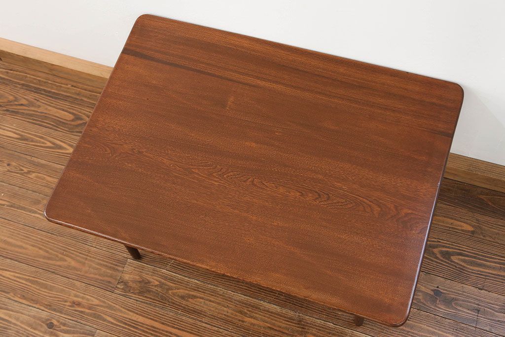 アンティーク家具　アンティーク 古い栓材!キレイなセンターテーブル (机)