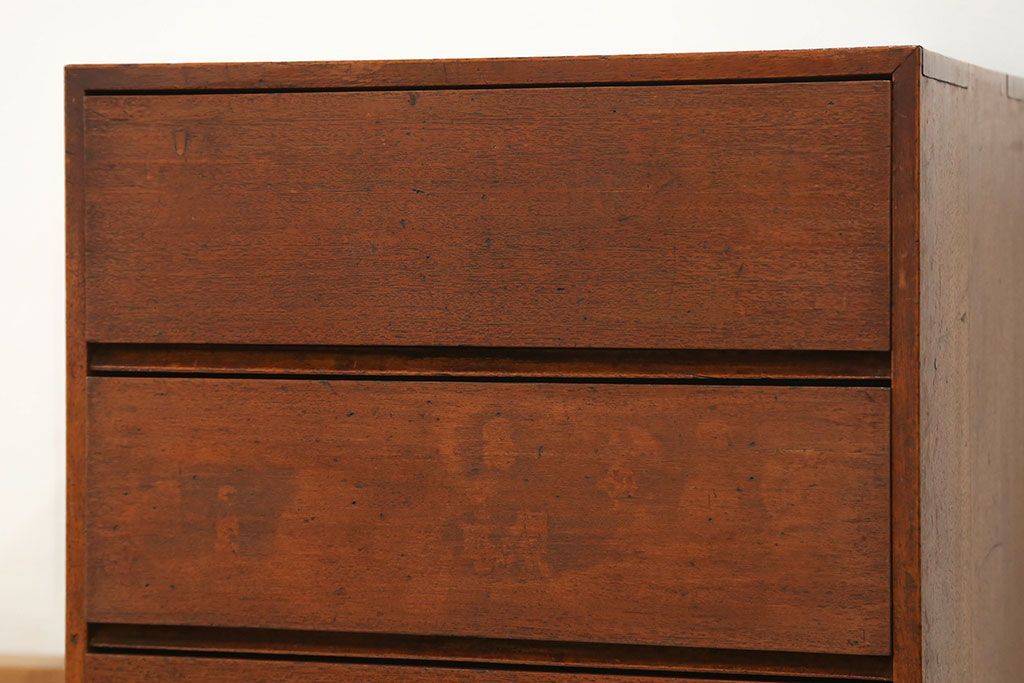 レトロ家具　昭和レトロ シンプルで小さなチェスト(小引き出し)