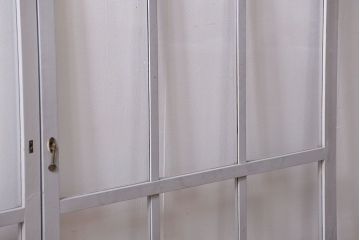 アンティーク ペンキのはげたかわいいガラス窓2枚セット(1) (ガラス戸、引き戸)