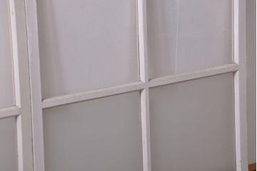 アンティーク ペンキのはげたかわいいガラス窓2枚セット(2) (ガラス戸、引き戸)