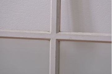 アンティーク ペンキのはげたかわいいガラス窓2枚セット(2) (ガラス戸、引き戸)