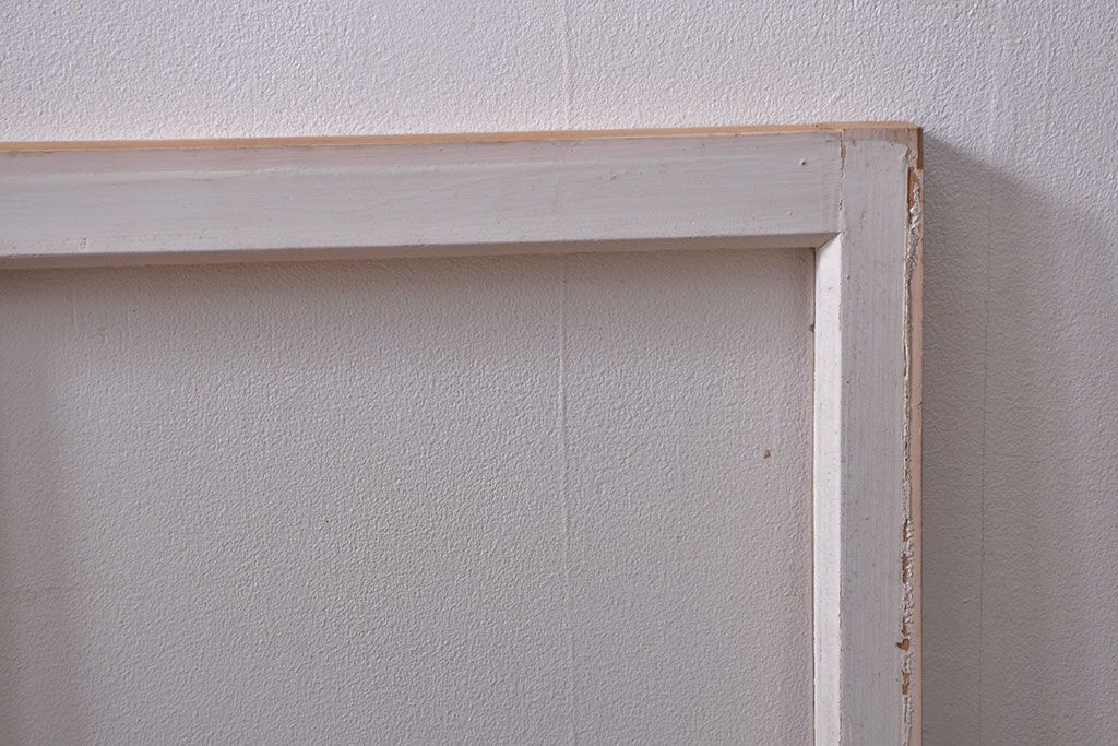 昭和レトロ ペンキのはげたフィックス窓2枚セット (はめ殺し戸、ガラス戸)