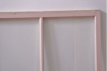 昭和レトロ ペンキのはげたフィックス窓2枚セット (はめ殺し戸、ガラス戸)