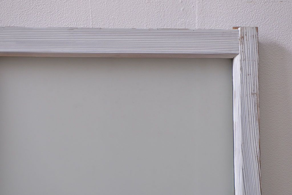 アンティーク ペンキのはげたかわいいガラス窓2枚セット(3) (ガラス戸、引き戸)