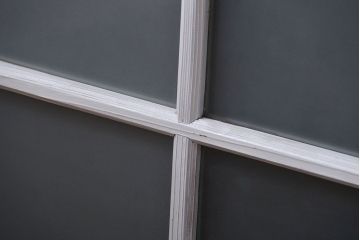 アンティーク ペンキのはげたかわいいガラス窓2枚セット(3) (ガラス戸、引き戸)