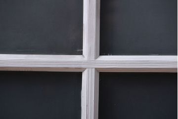 アンティーク ペンキのはげたかわいいガラス窓2枚セット(3) (ガラス戸、引き戸)