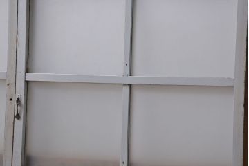 アンティーク ペンキのはげたかわいいガラス窓2枚セット(3) (ガラス戸、引き戸)