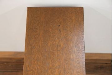 アンティーク家具　アンティーク 珍しいデザインの引き出し付きサイドテーブル(袖引き出し)