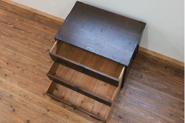 アンティーク家具　古民具・骨董 厚手金具の上質な小箪笥