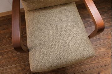 レトロ家具　昭和レトロ かわいいデザインのアンティークアームチェア(1)(ソファ、椅子、イス)