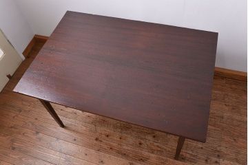 レトロ家具　昭和レトロ シンプルなダイニングテーブル(机、作業台)
