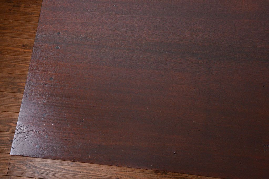 レトロ家具　昭和レトロ シンプルなダイニングテーブル(机、作業台)