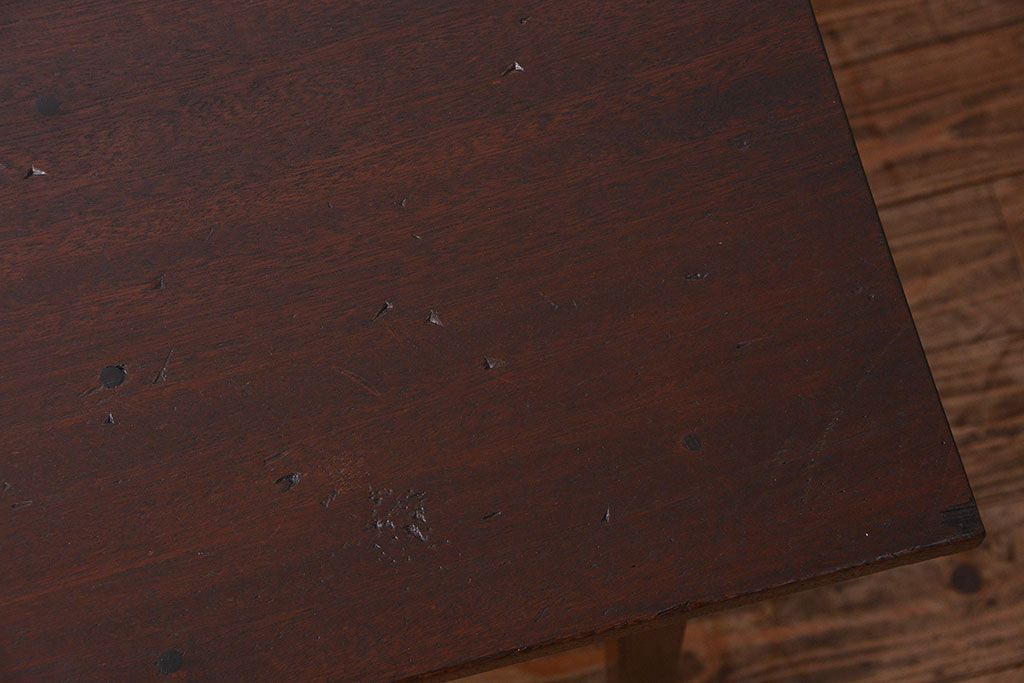 レトロ家具　昭和レトロ シンプルなダイニングテーブル(机、作業台)