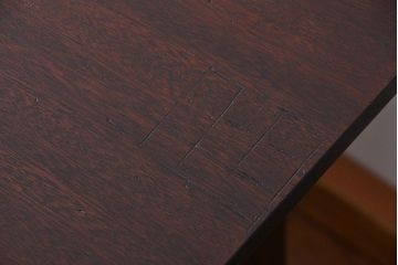 レトロ家具　昭和レトロ シンプルなダイニングテーブル(机、作業台)