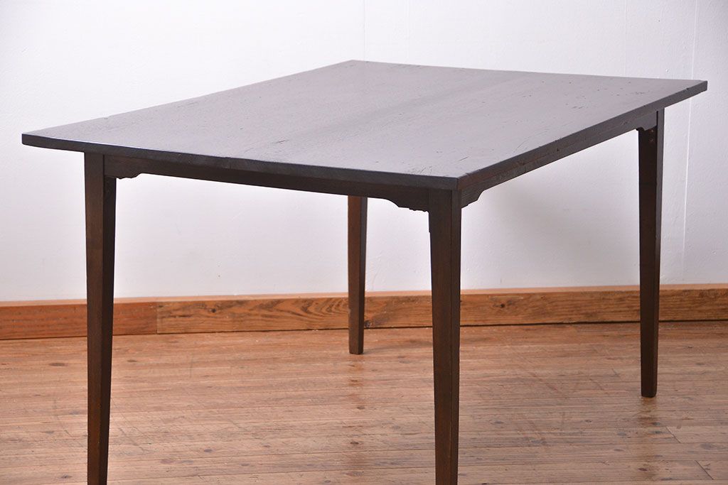 レトロ家具　昭和レトロ シンプルなダイニングテーブル(机、作業台)