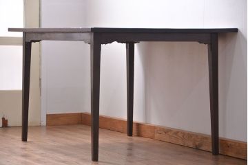 レトロ家具　昭和レトロ シンプルなダイニングテーブル(机、作業台)