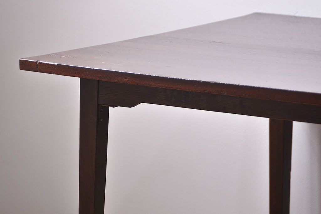 レトロ家具　昭和レトロ シンプルなダイニングテーブル(机、作業台)