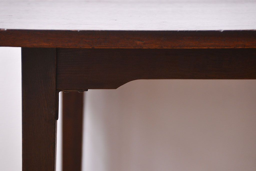 レトロ家具　昭和レトロ シンプルなダイニングテーブル(机、作業台)