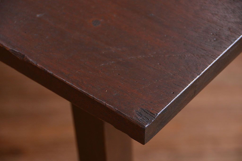 レトロ家具　昭和レトロ シンプルなダイニングテーブル(机、作業台)