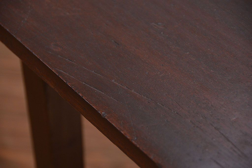 レトロ家具　昭和レトロ シンプルなダイニングテーブル(机、作業台)