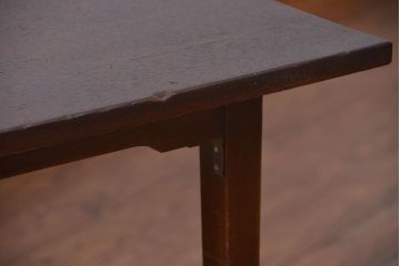 レトロ家具　昭和レトロ シンプルなダイニングテーブル(机、作業台)